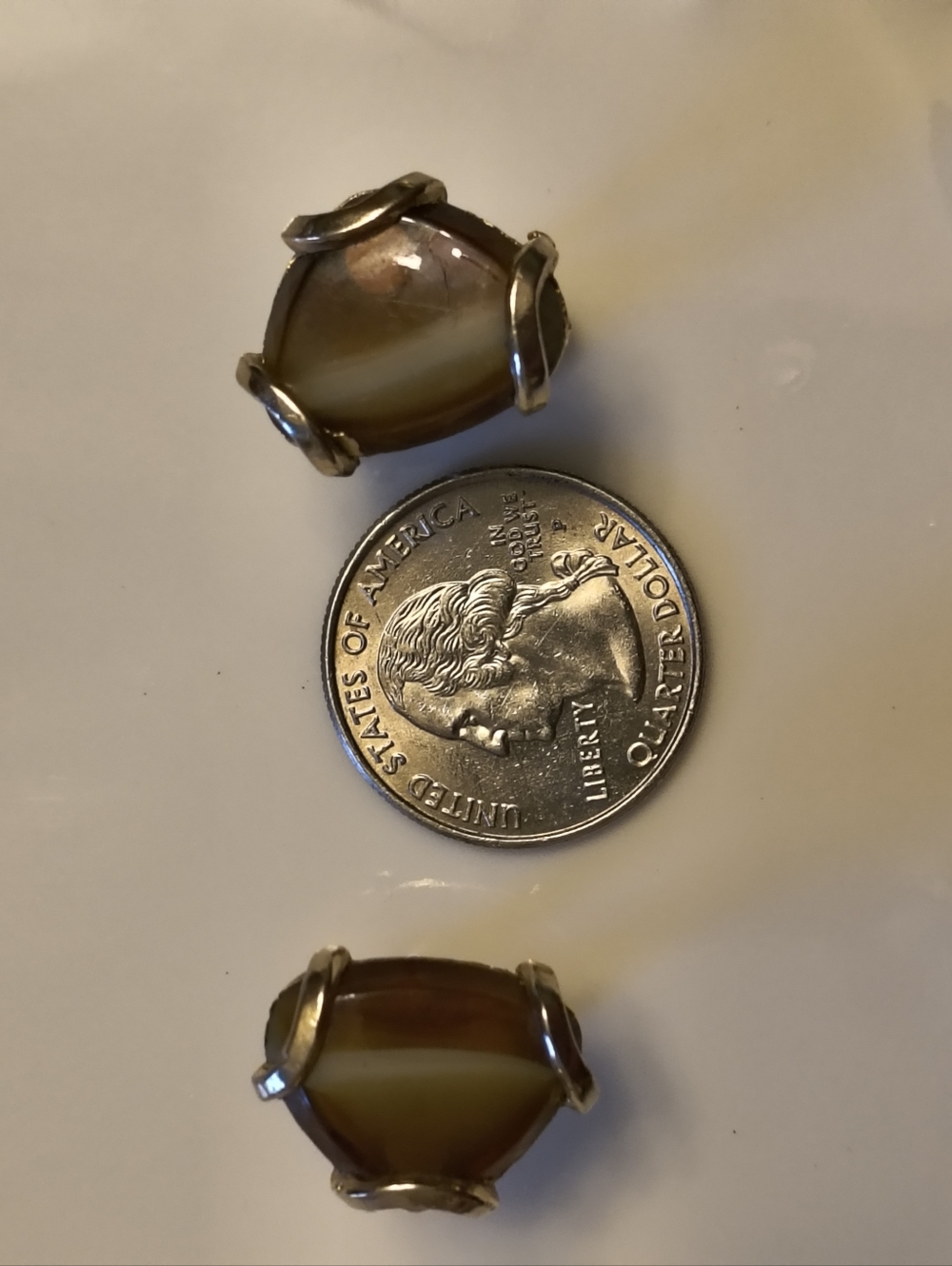 Vintage MCM Agate Cufflinks - Picture 7 of 7
